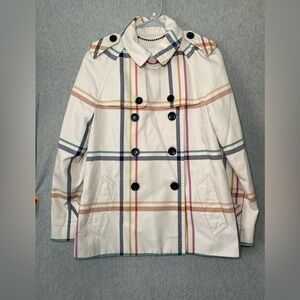 Coach ICON Short Trench Multicolor  Size Medium MISSING BELT